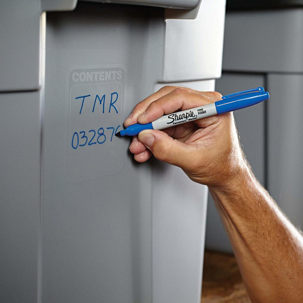 Sharpie Permanent Marker Blue Fine Point Box of 12