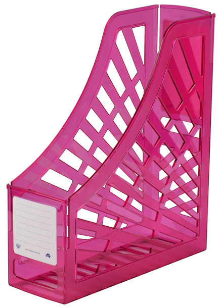 Italplast Magazine Stand Tinted Pink