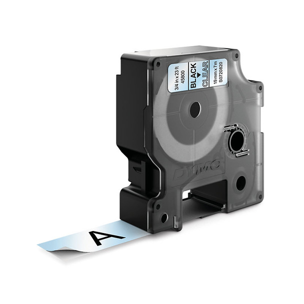 Black On Clear D1 Label Tape 19mmX7m Dymo #45800 dymo D1 Label Tape, dymo D1 Labels, D1 Label Tape, Letratag Label Tape, dymo, dymo Australia | It's A Mega Thing
