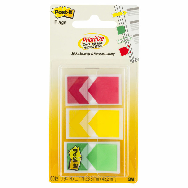 Post-it 70005255214 Flags 682-ARR-RYG 25x43mm Red, Yellow, Green - 3/Pack | Its A Mega Thing