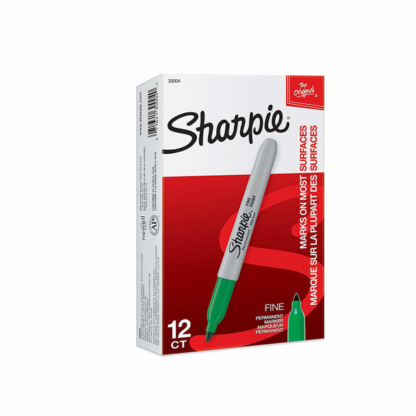 Sharpie S30004 Permanent Marker Bullet Point Fine 1.0Mm Green - Box Of 12 | Its A Mega Thing Sharpie S30004 Permanent Marker Bullet Point Fine 1.0Mm Green - Box Of 12 | Its A Mega Thing