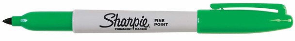 Sharpie Permanent Marker Bullet Point Fine 1.0mm Green Box 12 Sharpie Permanent Marker Bullet Point Fine 1.0mm Green Box 12