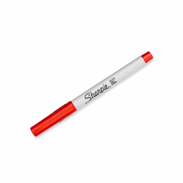 Sharpie Fine Point Permanent Marker Ultra Red Box of 12