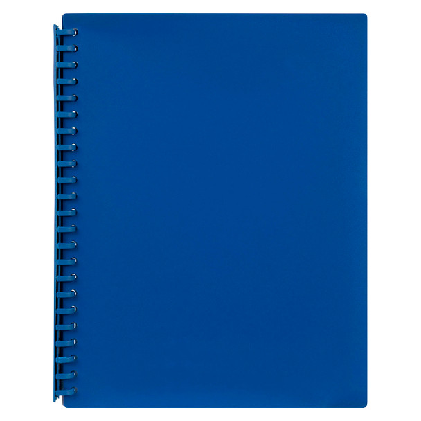 Marbig Refillable Display Book 20 Pocket A4 Blue