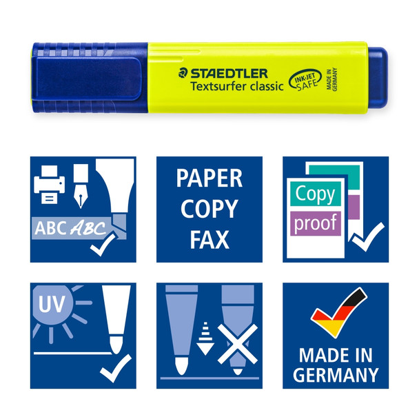 Staedtler Textsurfer Classic Highlighter Blue Box of 10 364-3
