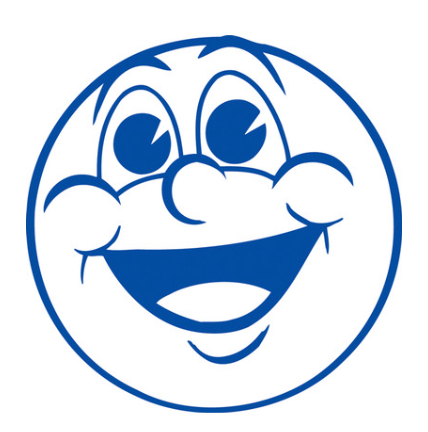 STAEDTLER 9SHS023-3 SHINY MERIT STAMP - CHEEKY FACE - BLUE | Mega Office Supplies 