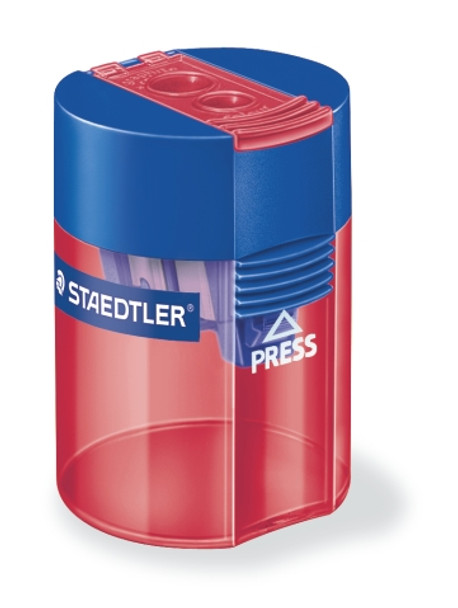 Staedtler 512 006 Double Hole Tub Sharpener With Plastic Sharpener Insert For Standard Sized Graphite Pencils | Its A Mega Thing