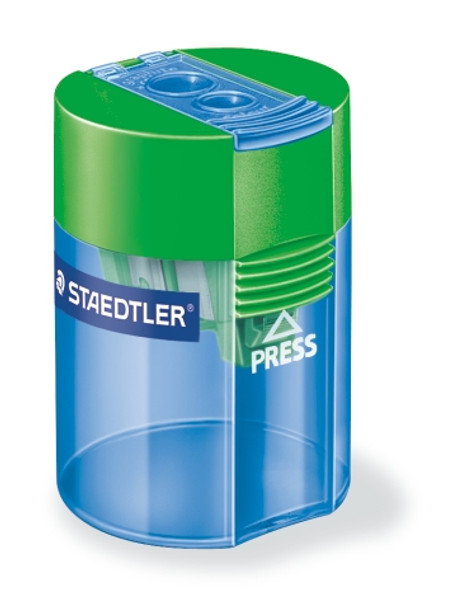 Staedtler Double Hole Tub Sharpener with Plastic Sharpener Insert 512 006