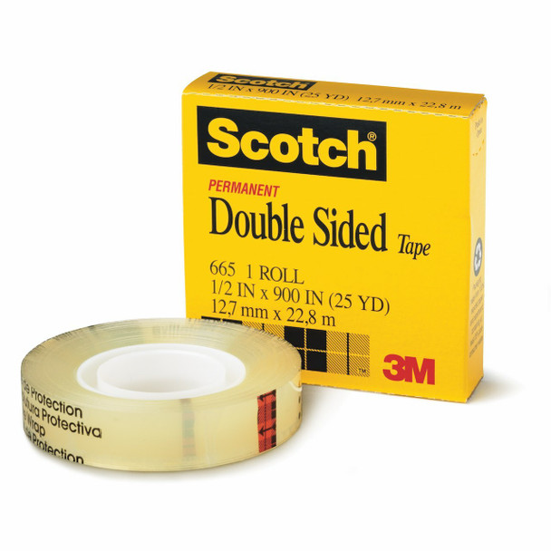Scotch 665 Double Sided Tape 12.7mm x 22.8m