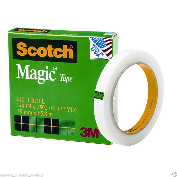 Scotch 19mm x 66m 810 Magic Tape