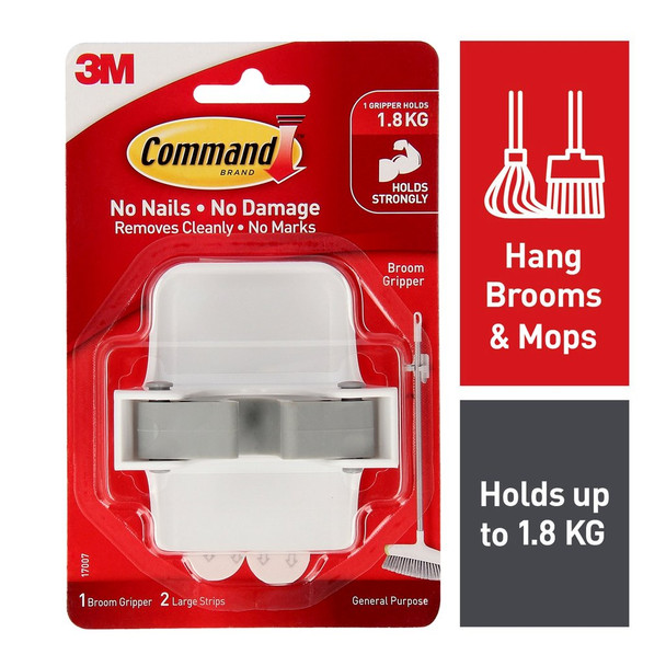 Command Broom Gripper Large White (1.8kg)