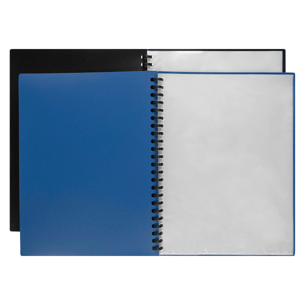 Marbig Display Book Refillable 40 Pocket A4 Assorted Pack of 12