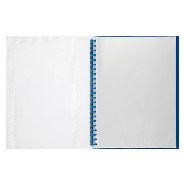 Marbig Clearfront Refillable Display Books A4 - 20 Pocket - Blue #2007201 | Mega Office Supplies