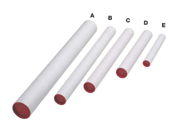 Italplast Mailing Tube 40mm x 325mm Pack 4