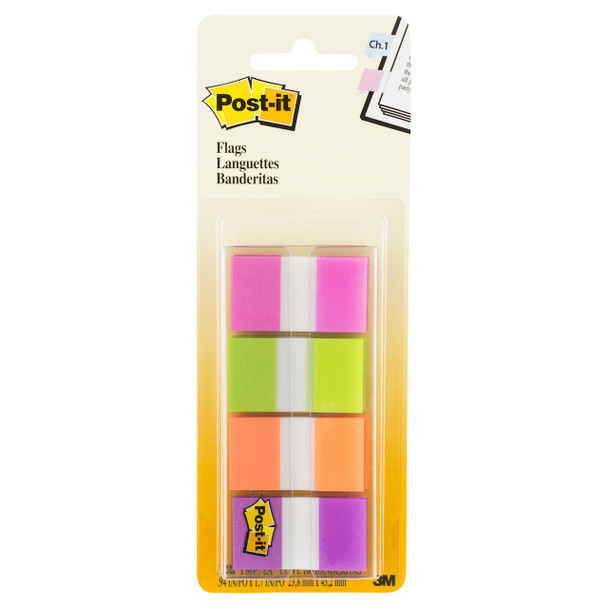 Post-it Flags Pink Green Orange Purple 25 x 43mm 680-PGOP2