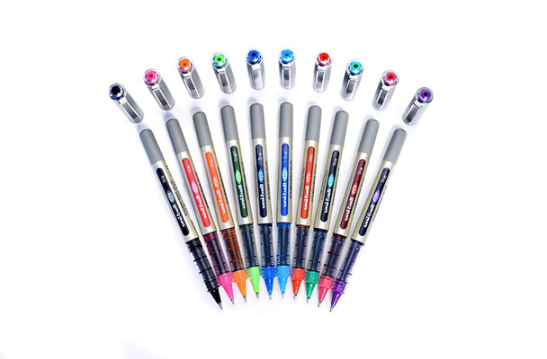Uni-Ball Eye (UB-157) Liquid Ink Rollerball Pen Fine 0.7mm Orange - Box of 12 markers bundle, uni ball paint markers | It's A Mega Thing