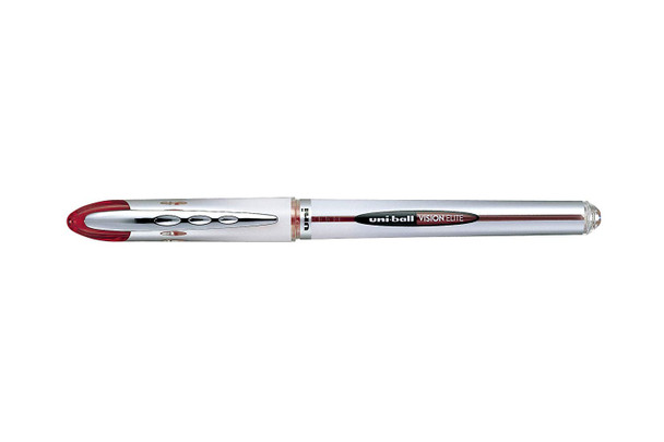 UNI-Ball Vision Elite (UB-200) Liquid Ink Rollerball Pen Fine 0.8mm Red - Box of 12 - posca chalk markers, posca marker pen, uni ball, uniball, uni posca, markers bundle | It's A Mega Thing