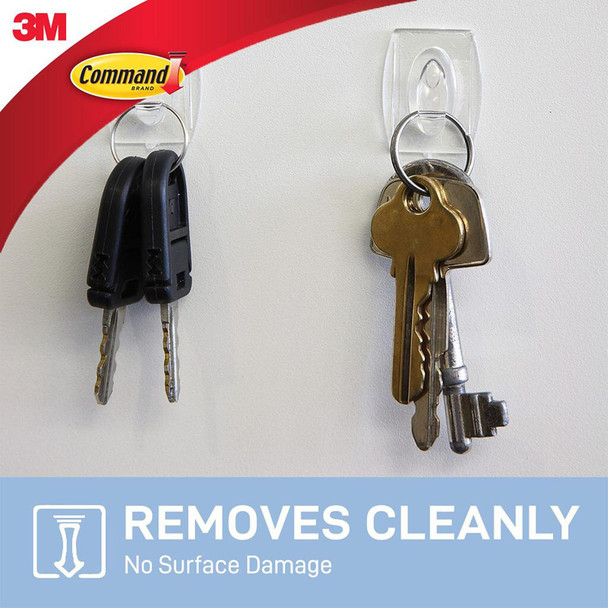 Command Mini Hooks Clear 6 Pack (225g)