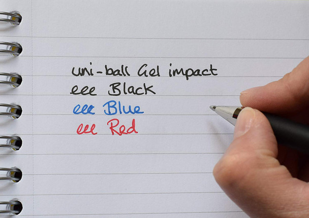 Uni-Ball Gel Impact (UM-153S) Gel Ink Rollerball Pen Broad 1.0mm Black - Box of 12 Uniball Permanent Markers, Uniball Australia | It's A Mega Thing