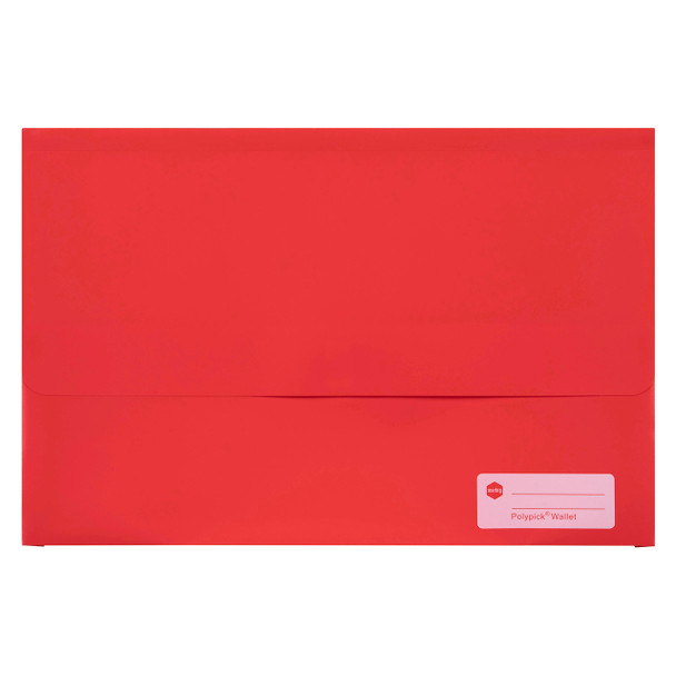 Marbig Polypick Document Wallet Foolscap Red