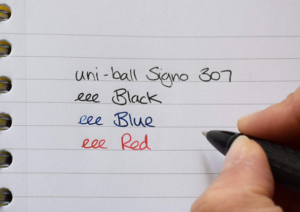 Uni-Ball Signo 307 (UMN-307F) Gel Ink Rollerball Pen Retractable Fine 0.7mm Black - Box of 12 - posca pens stockists, posca paint pens, uni ball paint markers, Uniball Fine Pen, Uni-ball Bundle | It's A Mega Thing