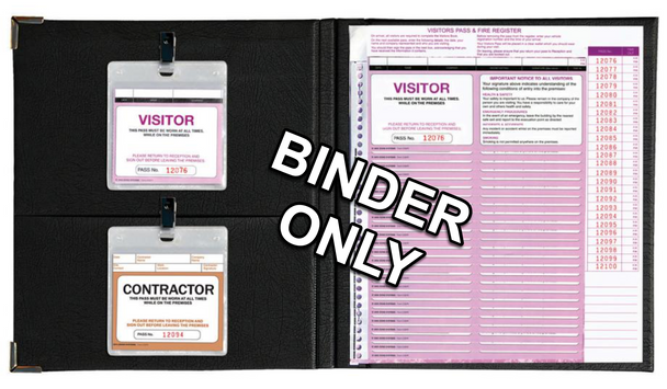 Zions Bcvsfr Binder For Visitors Pass & Fire Registration System | Its A Mega Thing