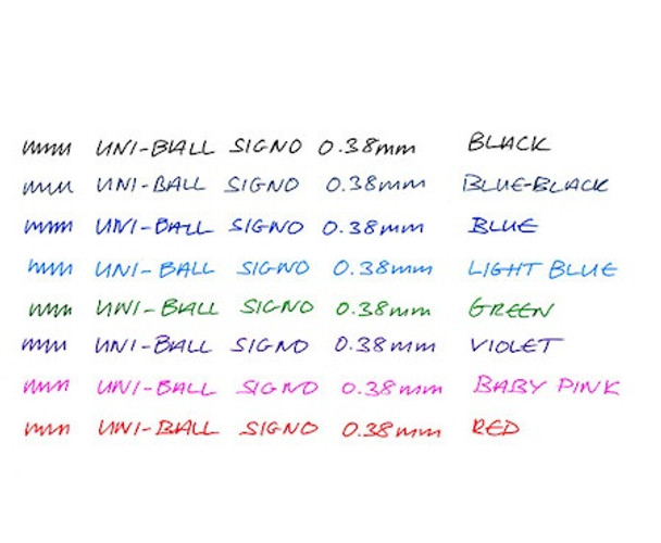 Uni-Ball Signo RT1 (UMN155-038) Gel Ink Rollerball Pen Ultra Fine 0.38mm Violet - Box of 10 - uni ball paint markers, posca bundle, posca paint markers | It's A Mega Thing