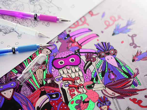 Uni-Ball Signo Broad (UM-153M) Gel Ink Rollerball Pen 1.0mm Assorted Box of 12 - Uniball Permanent Markers, Uniball Australia, Posca Australia | It's A Mega Thing