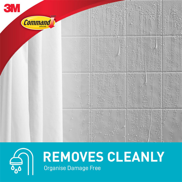 Command Wet and Dry Towel Hook Large White (2.2kg)