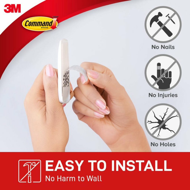 Command Multi-Pack Hooks Medium White 6 Pack (1.3kg)