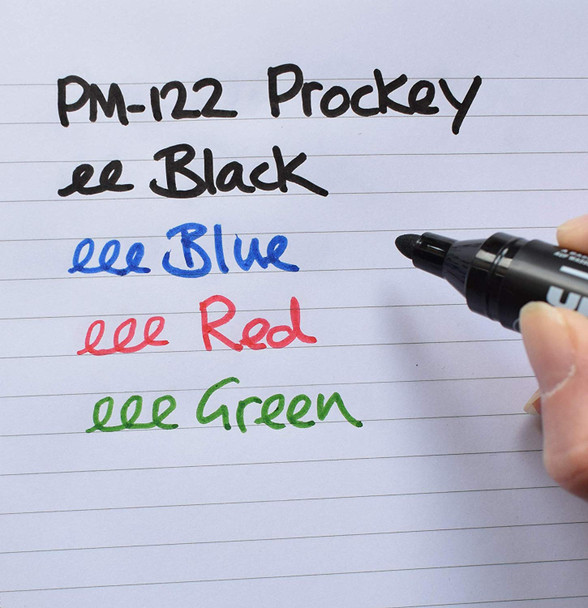 Uni Prockey (PM-122) Permanent Marker Bullet Tip 1.8mm Red - Box of 12 - posca paint pens, uni ball paint markers, posca bundle, posca paint markers | It's A Mega Thing