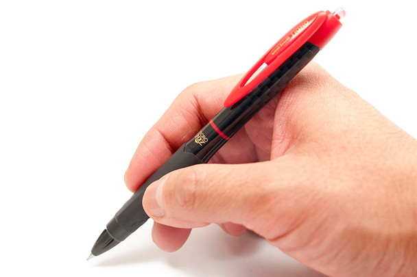 Uni-Ball Signo 307 (UMN-307M) Gel Ink Rollerball Pen Retractable Micro 0.5mm Red - Box of 12 - uni ball paint markers, posca bundle, posca paint markers | It's A Mega Thing