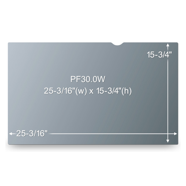 3M 98044054223 Privacy Filter for 30" Widescreen Monitor (16:10) PF300W1B | MegaX