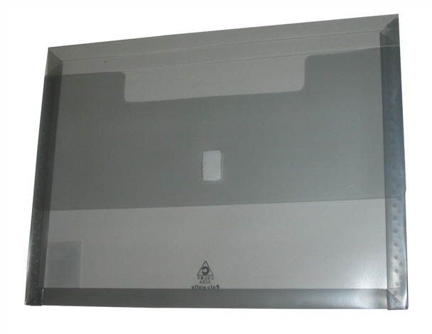 Colby 325A Polywally Wallet Translucent With Hook And Loop Closure A4 320Mm X 240Mm X 30Mm Gusset Smoke | Its A Mega Thing