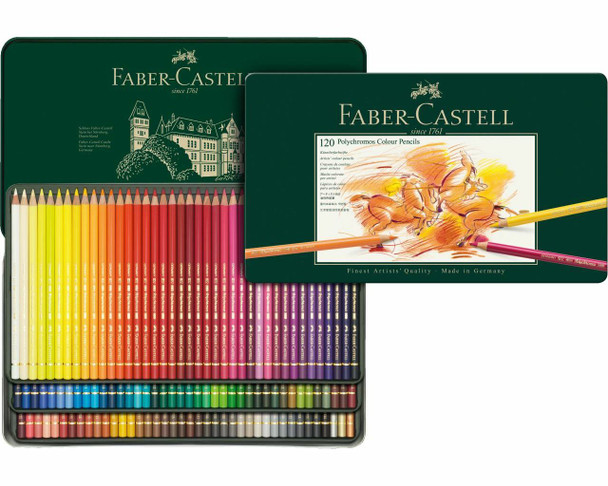 Faber Castell Polychromos Colour Pencils Tin Box of 120