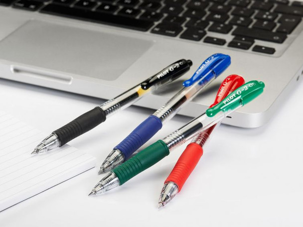 Pilot Black Gel Pen 0.5mm G-2 Retractable Box of 12