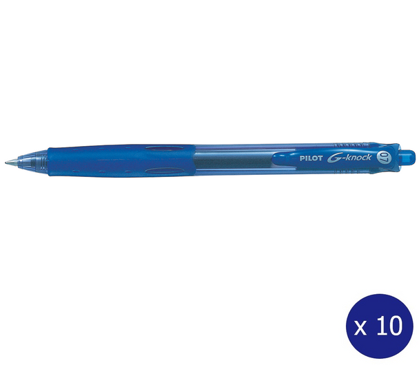 Pilot BegreeN G-Knock Retractable Gel Pen 0.7mm Blue Box of 10