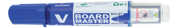 Pilot BegreeN V Board Master Blue Whiteboard Marker Bullet Medium Box of 10