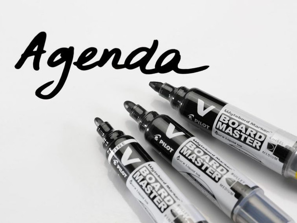 Pilot BegreeN V Board Master Medium Blue Whiteboard Marker Bullet Box of 10