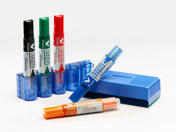 Pilot BegreeN V Board Master Chisel Medium Green Whiteboard Marker Box of 10