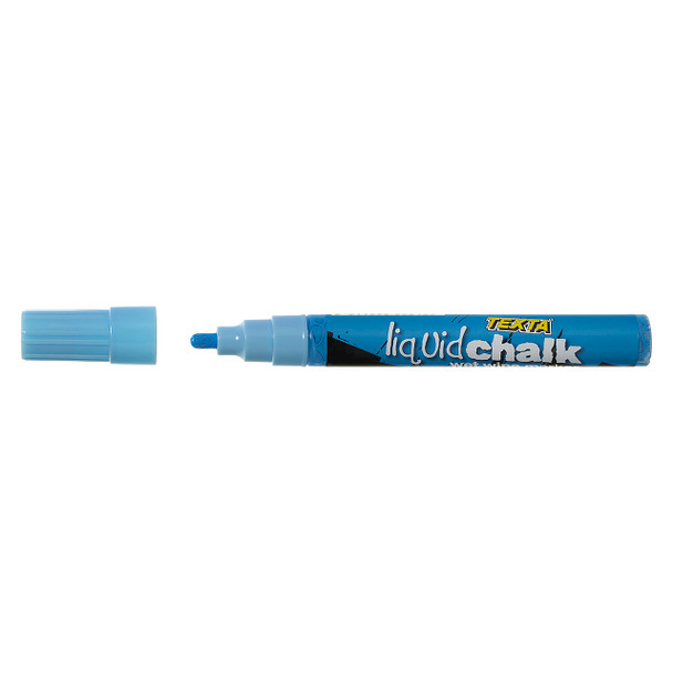Texta #0388120 Liquid Chalk Marker Wet Wipe Bullet Blue - Pack 1 | Mega Office Supplies