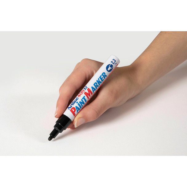 Artline Black 140001 400 Paint Marker Permanent 2.3mm Bullet Box of 12 | Mega Office Supplies