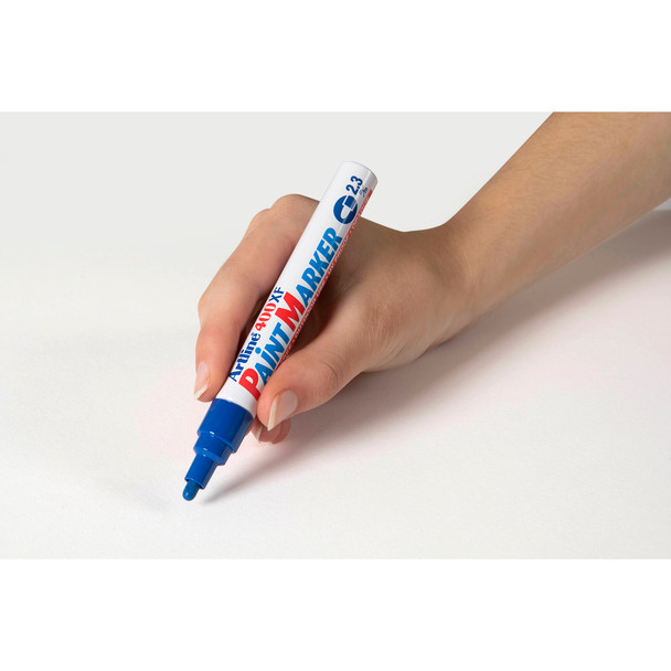 Artline Blue 140003 400 Paint Marker Permanent 2.3mm Bullet Box of 12 | Mega Office Supplies