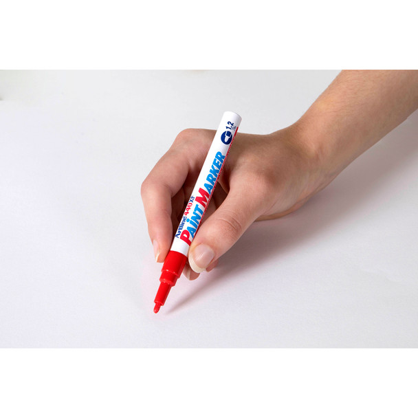 Artline Red 144002 440 Paint Marker Permanent 1.2mm Bullet Box 12 | Mega Office Supplies