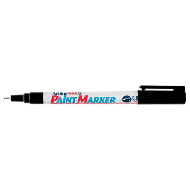 Artline 0.8mm Plastic Tip Black 144401 444 Paint Marker Permanent Box 12 | Mega Office Supplies