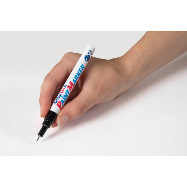 Artline Black 144401 444 Paint Marker Permanent 0.8mm Plastic Tip Box 12 | Mega Office Supplies