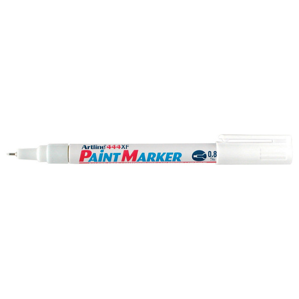Artline 0.8mm Plastic Tip White 144433 444 Paint Marker Permanent Box 12 | Mega Office Supplies
