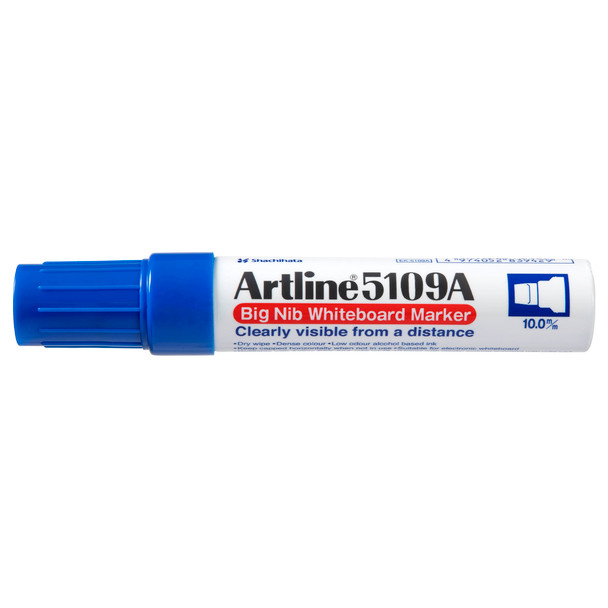 Artline 5109A Whiteboard Marker 10mm Chisel Nib Hangsell Blue 159063 Pack 1 | Mega Office Supplies