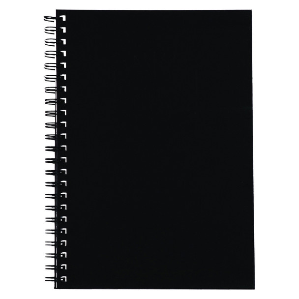 Spirax #56512BK 512 Hard Cover Notebook A4 297x210mm 200 Page Black | Mega Office Supplies