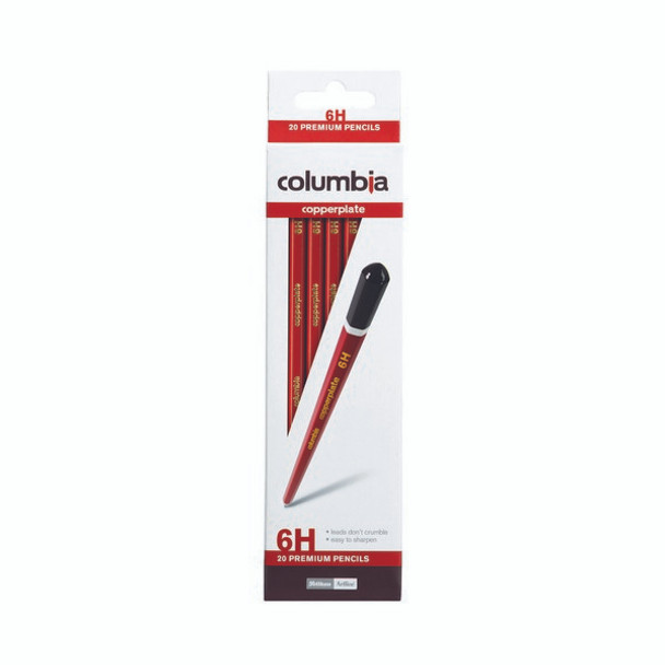 Columbia #617006H Copperplate Lead Pencil Hexagonal 6H Box 20 - columbia colour pencil, columbia colour sketch, columbia hexagonal pencil | It's A Mega Thing
